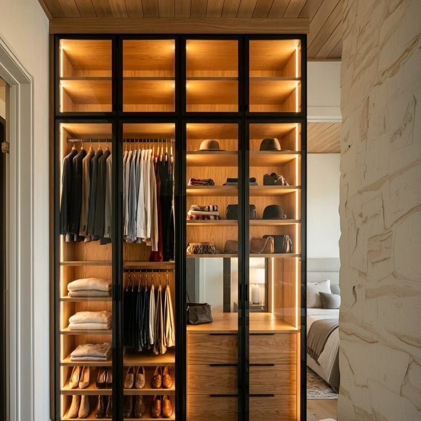 دولاب ملابس مودرن أسود MDF